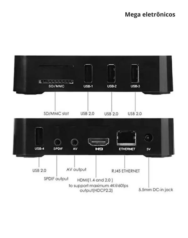 TV Box 4K para Televisão com 512GB - Image 3