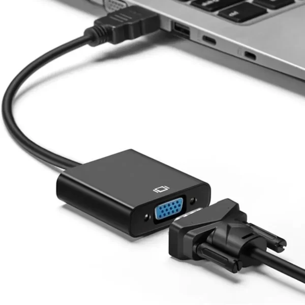 Cabo Adaptador Conversor HDMI para VGA  Com Saída de Áudio