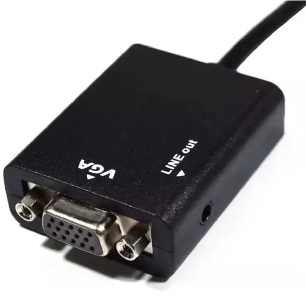 Cabo Adaptador Conversor HDMI para VGA  Com Saída de Áudio - Image 2