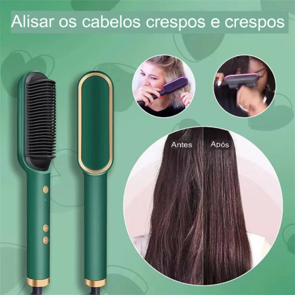 Escova Pente Alisadora Modeladora Elétrica - Image 3