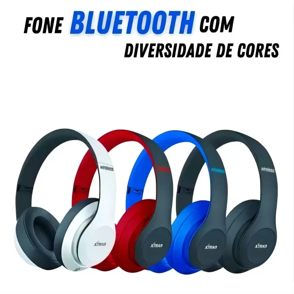 Fone De Ouvido Sem Fio Headphone Bluetooth Estéreo para Celular - Image 2