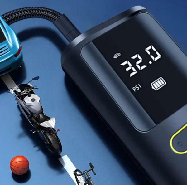 Compressor de ar portátil para carros motos e bicicletas - Image 3
