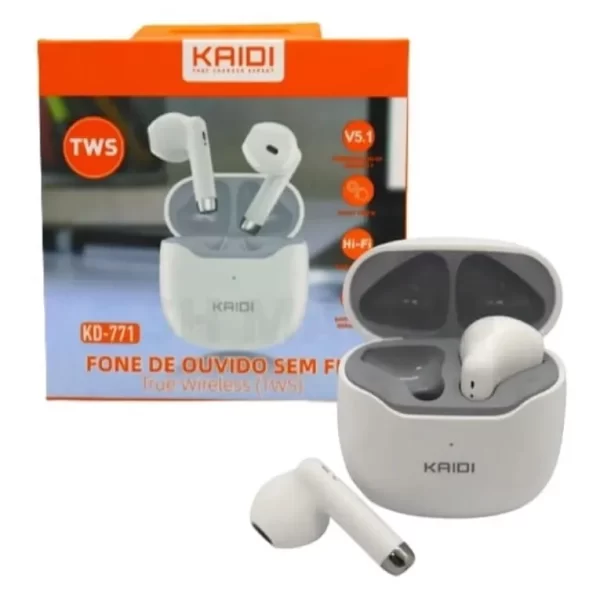 Fone De Ouvido Kaidi Sem Fio Bluetooth Tws Smart Touch V5.1 - Image 3