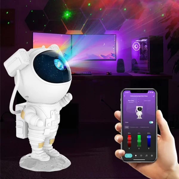 Astronauta Projetor Estrela com Controle Remoto, 360 Quarto Ajustável, Nebula Galaxy, Full Sky Star, Aurora Norte, Venda Quente