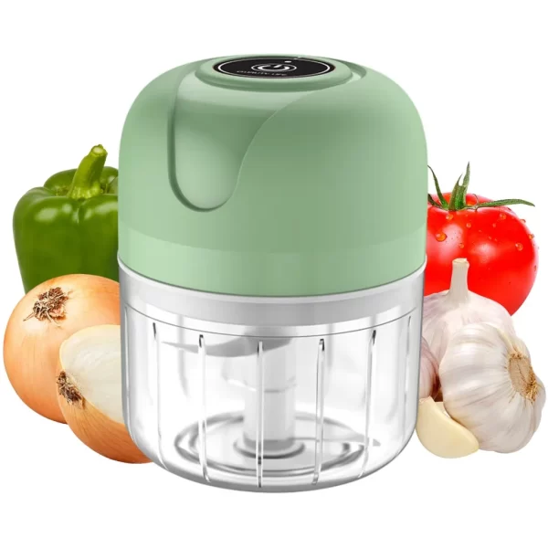 Mini Triturador de alimentos Sem Fio Elétrico 250ML Para Alho e Legumes