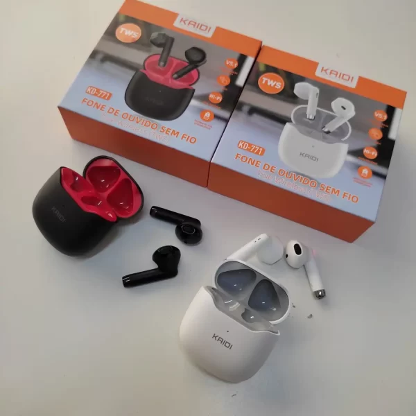 Fone De Ouvido Kaidi Sem Fio Bluetooth Tws Smart Touch V5.1 - Image 5