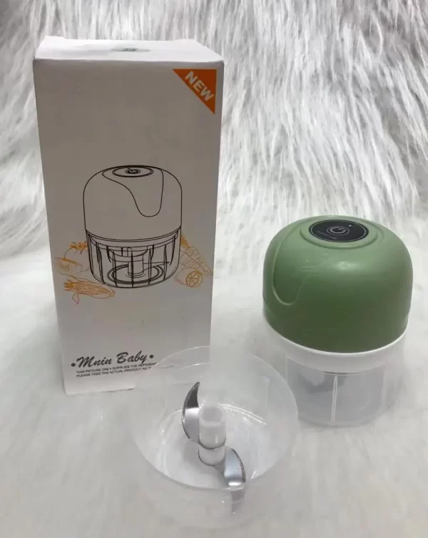 Mini Triturador de alimentos Sem Fio Elétrico 250ML Para Alho e Legumes - Image 3