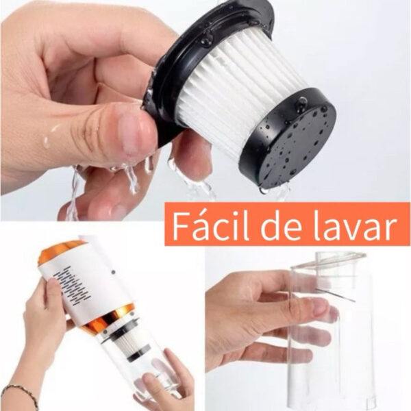 Aspirador De Pó Sem Fio Portátil Limpeza Manual Uso Domestico - Image 6