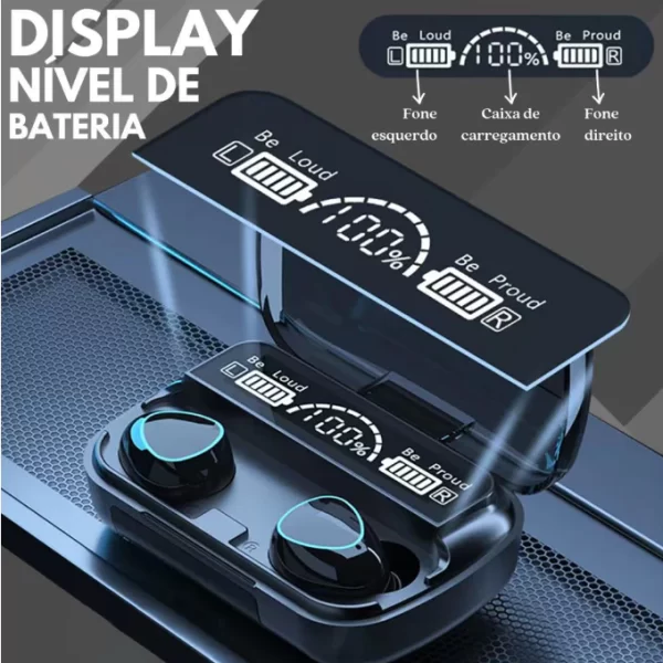 Fone de Ouvido M10 Bluetooth  Sem Fio - Image 2